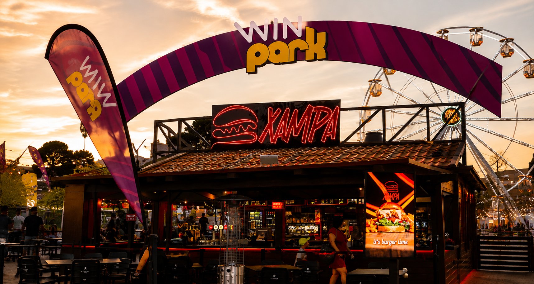 Stand Can Xam&Pa en el Win Park de Malgrat de Mar